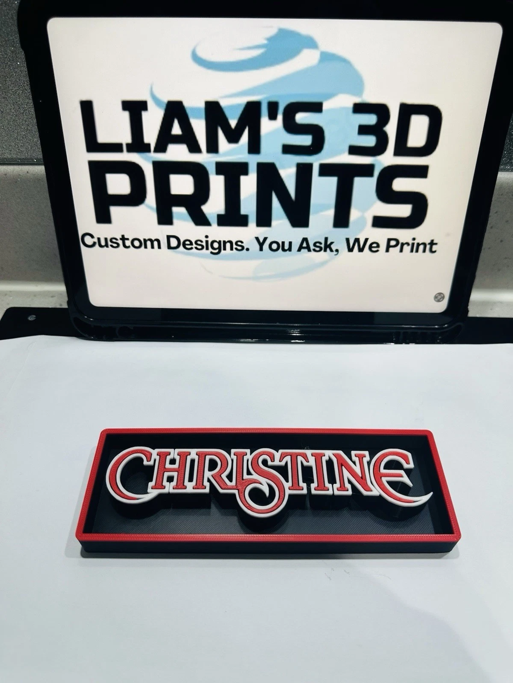 Decorative Christine Horror Film Movie Logo Film Sign Display Box