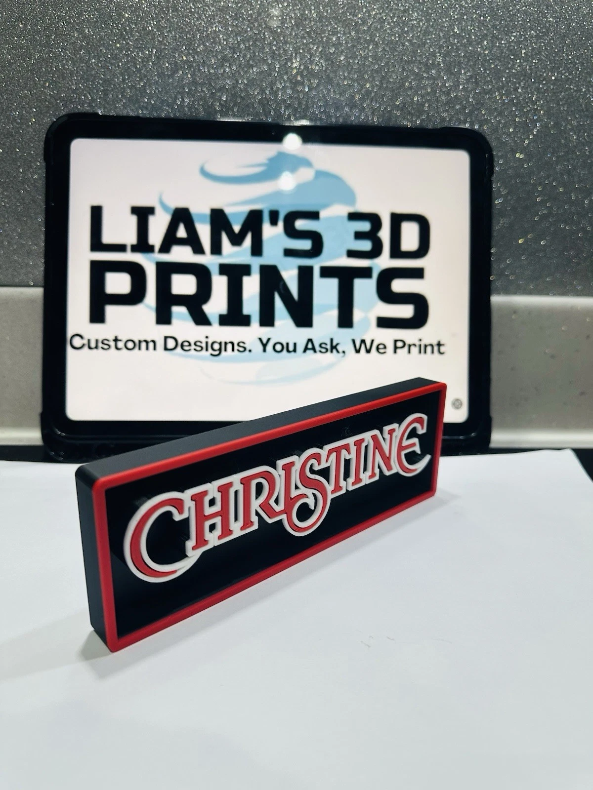 Decorative Christine Horror Film Movie Logo Film Sign Display Box