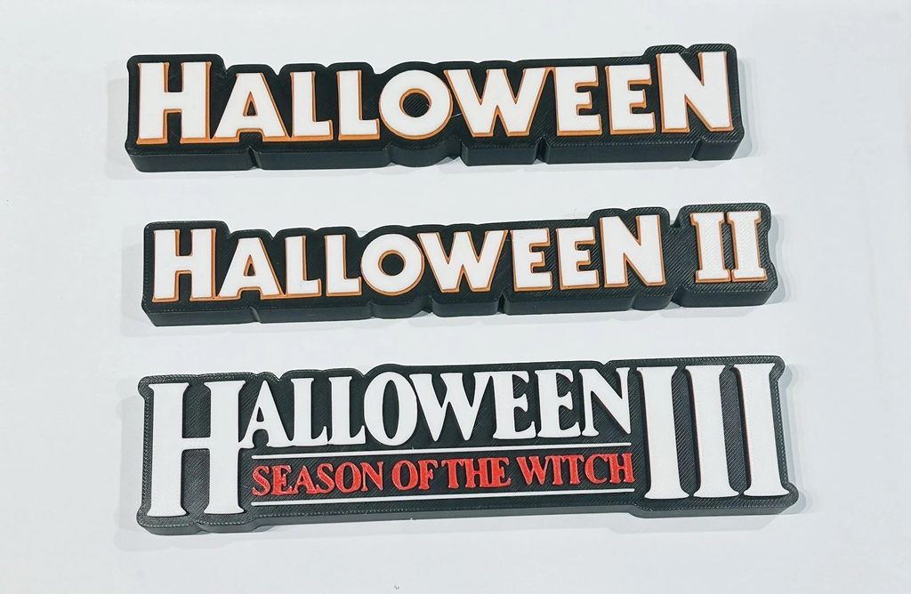 Decorative Halloween 1 2 3 Film Logo Sign Display Cinema Horror Michael Myers