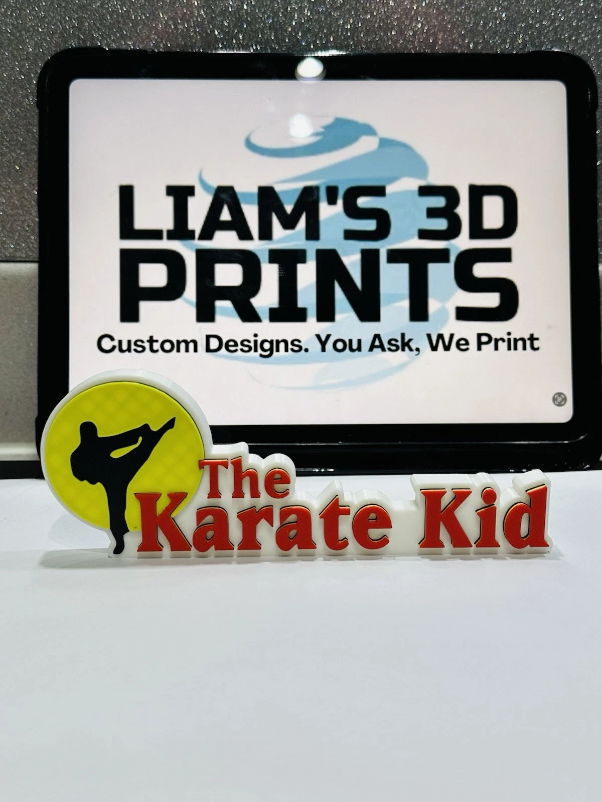 Decorative Karate Kid Self Standing Film TV logo Sign Display Pops