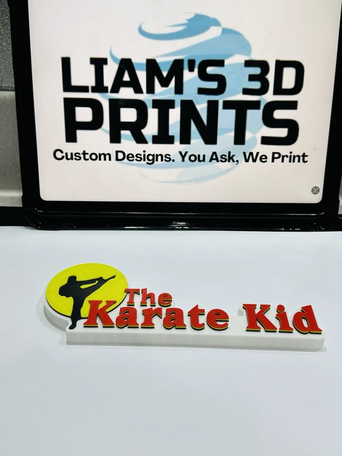 Decorative Karate Kid Self Standing Film TV logo Sign Display Pops