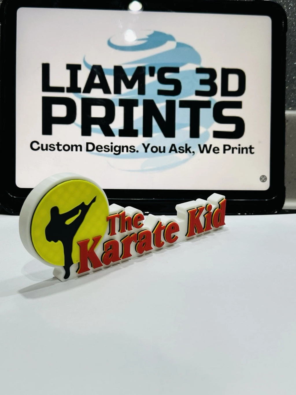 Decorative Karate Kid Self Standing Film TV logo Sign Display Pops