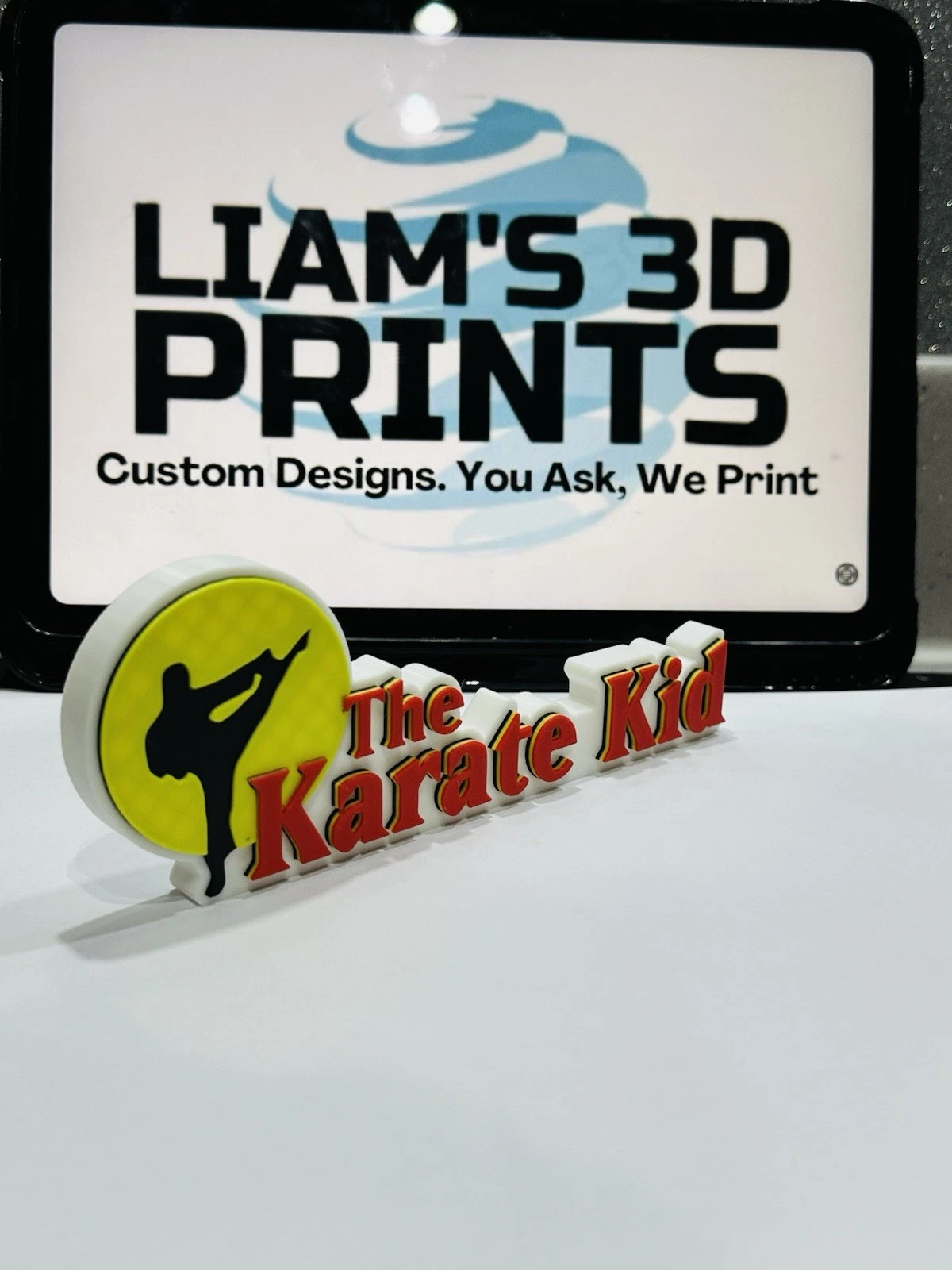 Decorative Karate Kid Self Standing Film TV logo Sign Display Pops