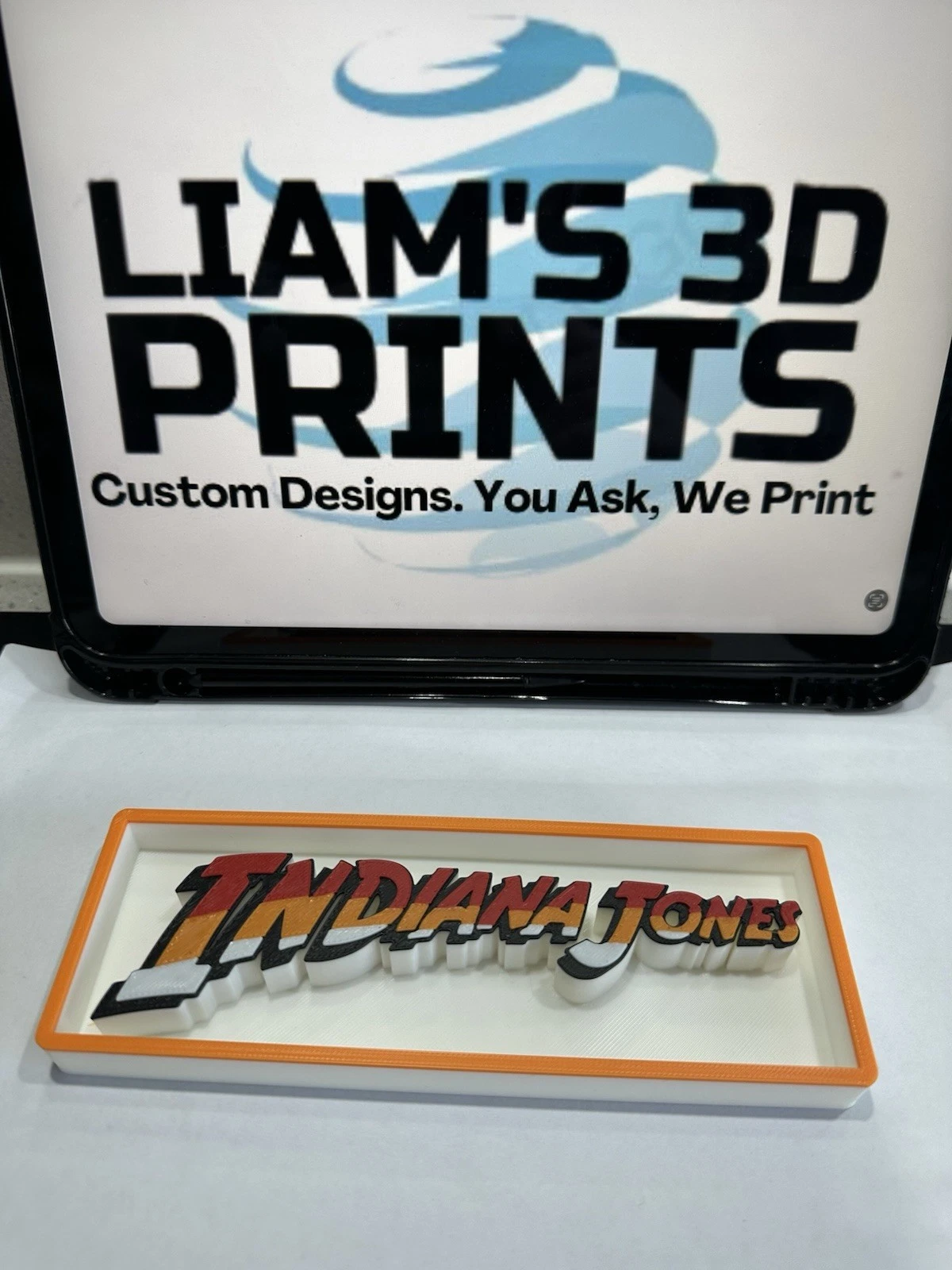 Decorative Indiana Jones Film Logo Sign Display Cinema small 17.5cm Large 22cm