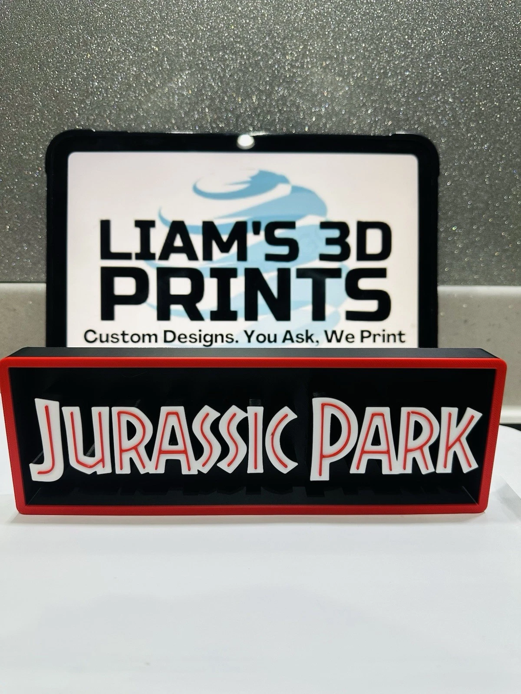 Decorative Jurassic Park World Film Logo Sign Display Cinema 22cm