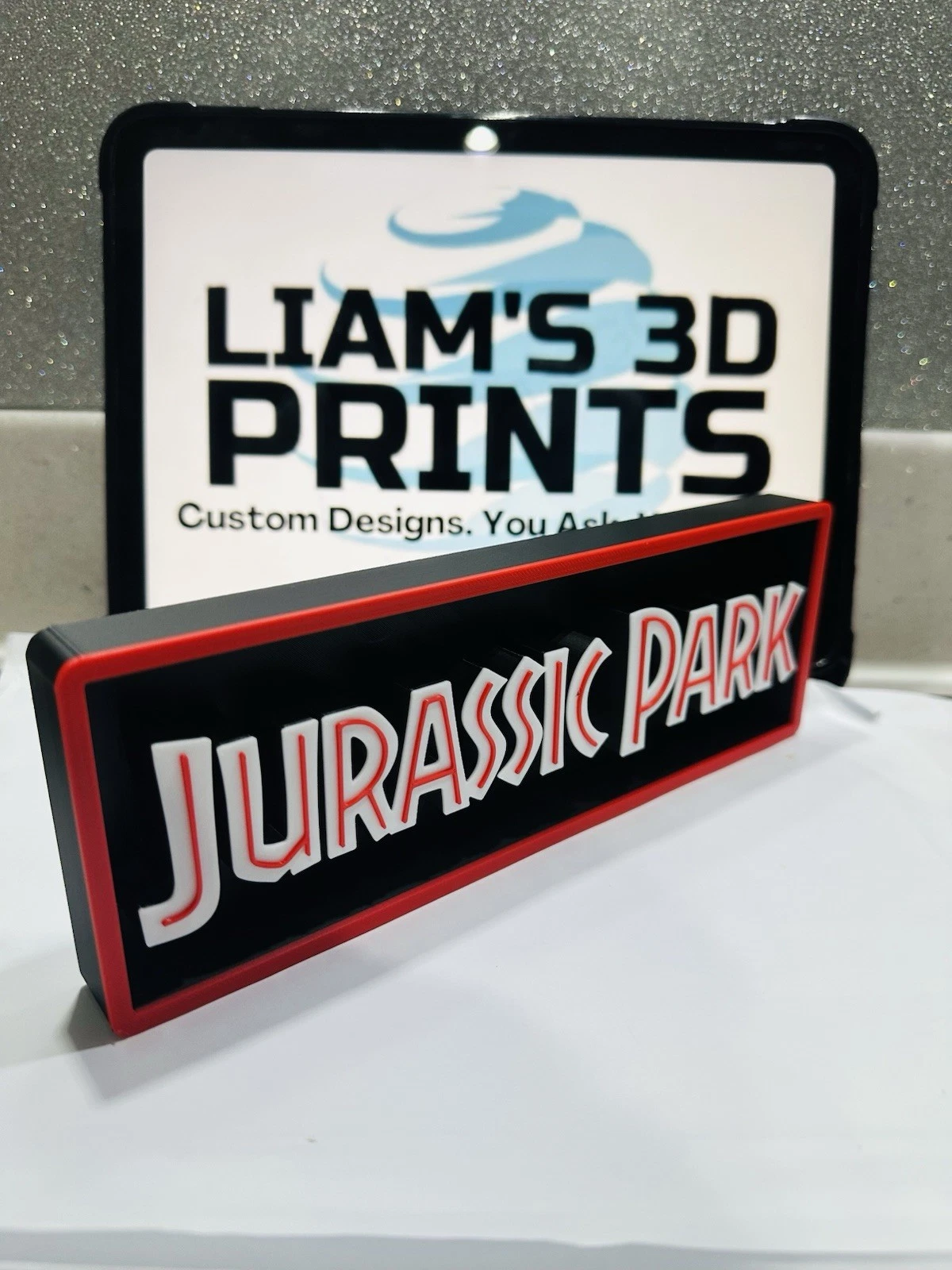 Decorative Jurassic Park World Film Logo Sign Display Cinema 22cm