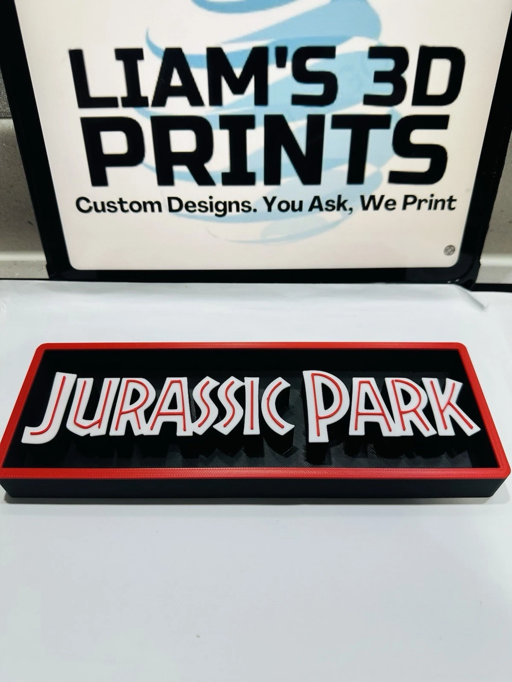 Decorative Jurassic Park World Film Logo Sign Display Cinema 22cm