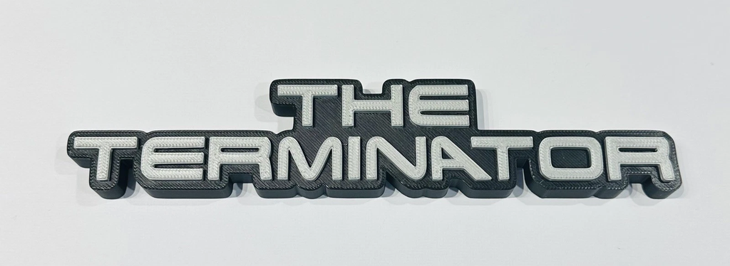 Decorative Terminator Film TV Self Standing logo Sign Display Pops