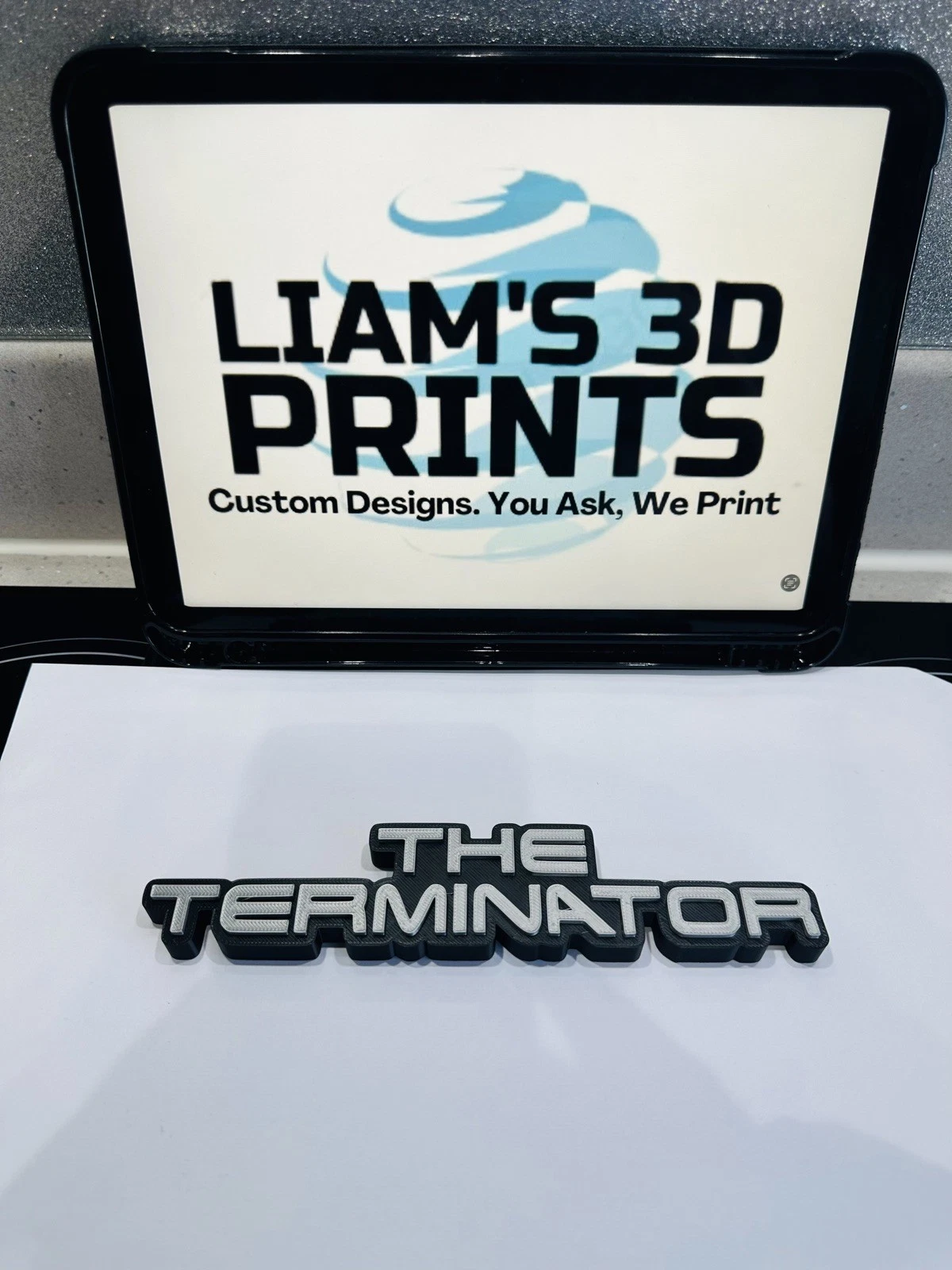 Decorative Terminator Film TV Self Standing logo Sign Display Pops