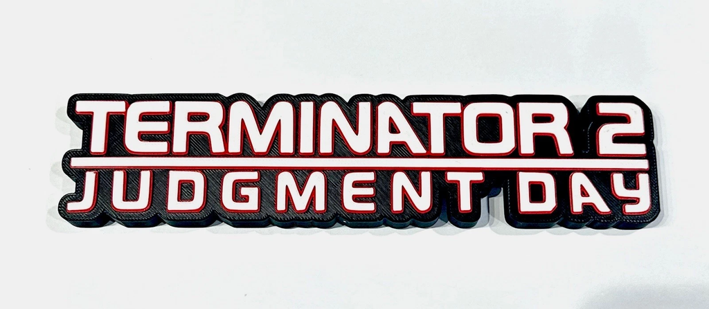 Decorative Terminator 2 Judgement Day Film Self Standing logo Sign Display Pops