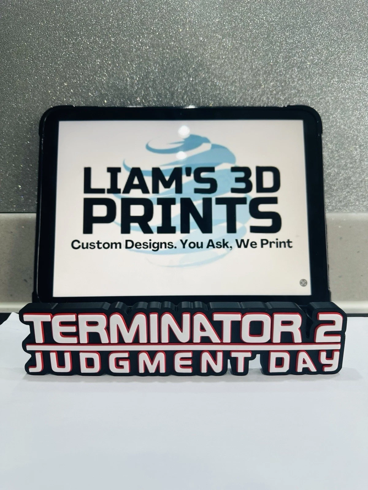 Decorative Terminator 2 Judgement Day Film Self Standing logo Sign Display Pops