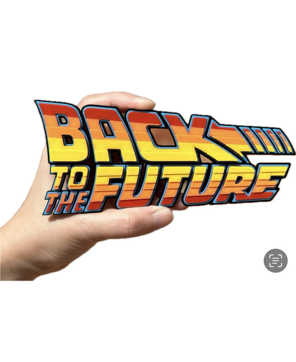 Decorative Back to the Future BTTF Sign Display two sizes small 16cm Large 25cm