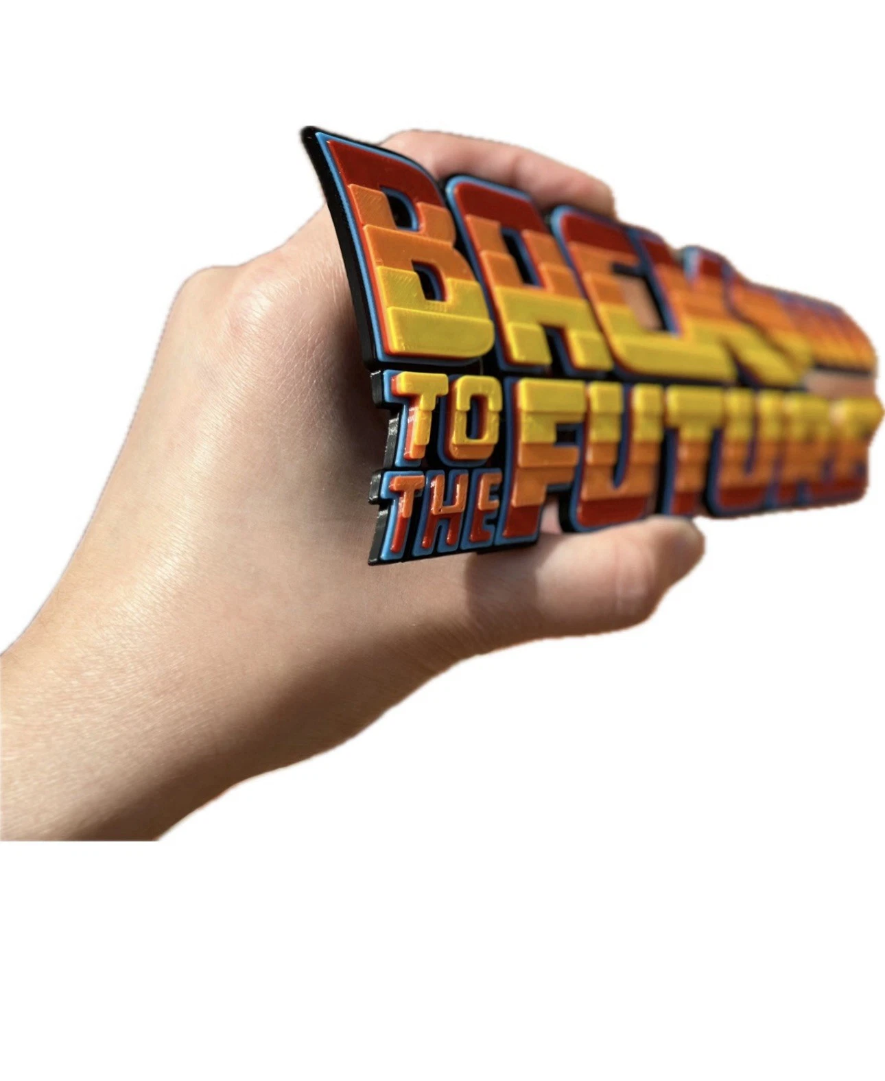 Decorative Back to the Future BTTF Sign Display two sizes small 16cm Large 25cm
