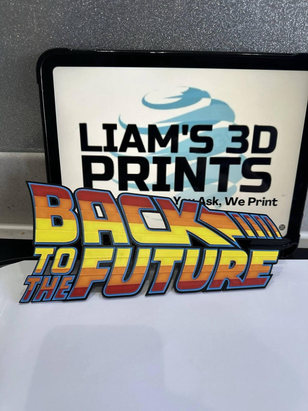 Decorative Back to the Future BTTF Sign Display two sizes small 16cm Large 25cm