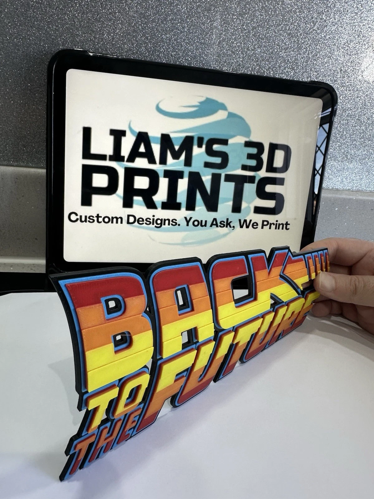 Decorative Back to the Future BTTF Sign Display two sizes small 16cm Large 25cm