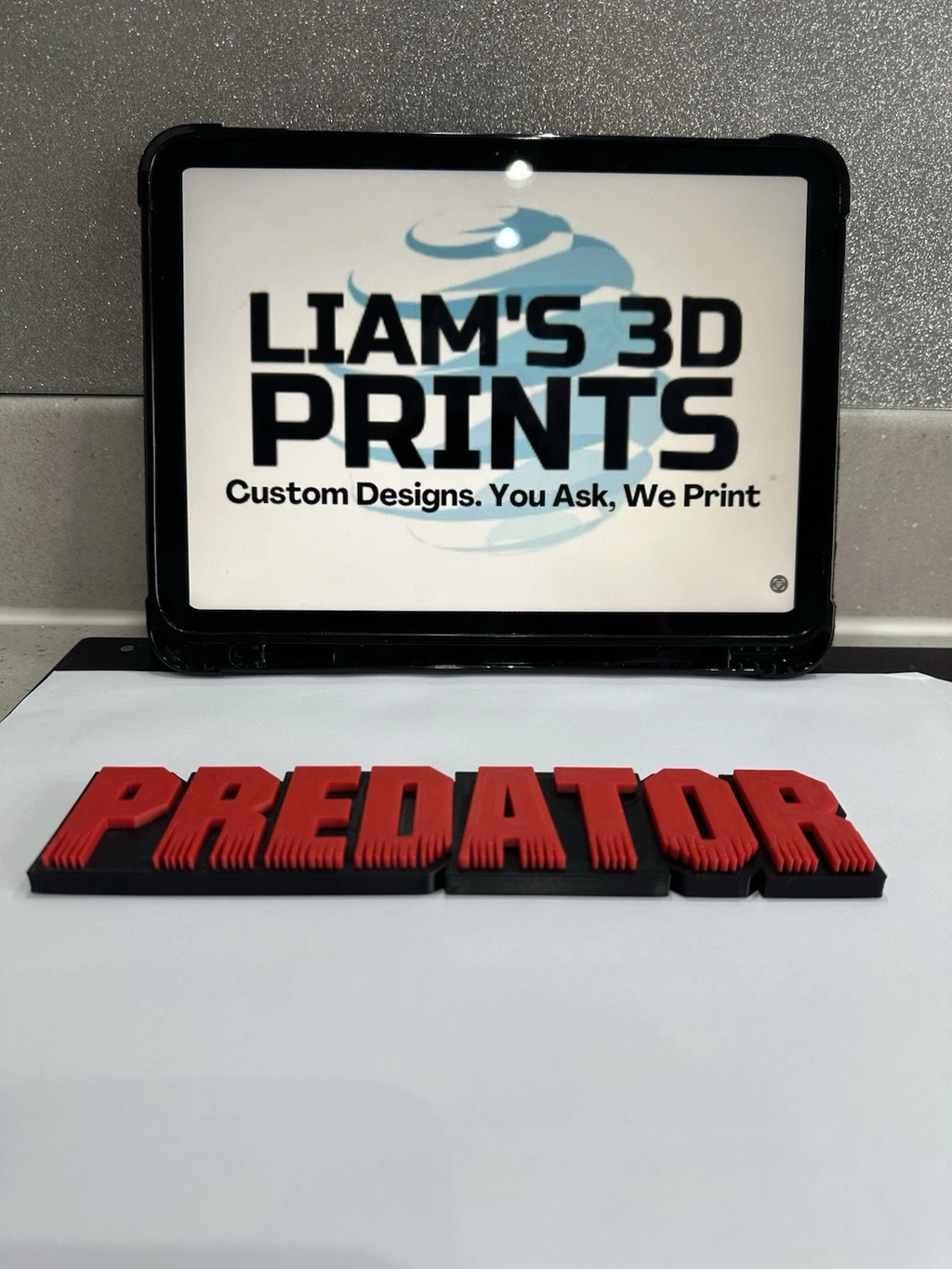 Decorative Predator Film Logo Word Sign Room Display Pops