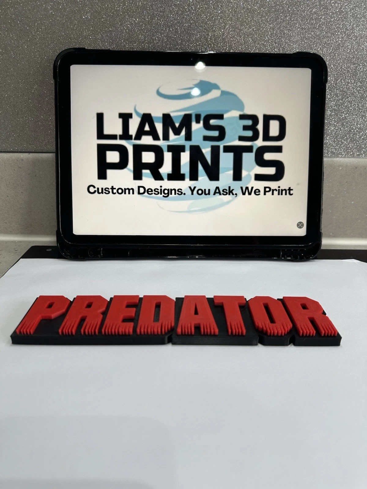 Decorative Predator Film Logo Word Sign Room Display Pops