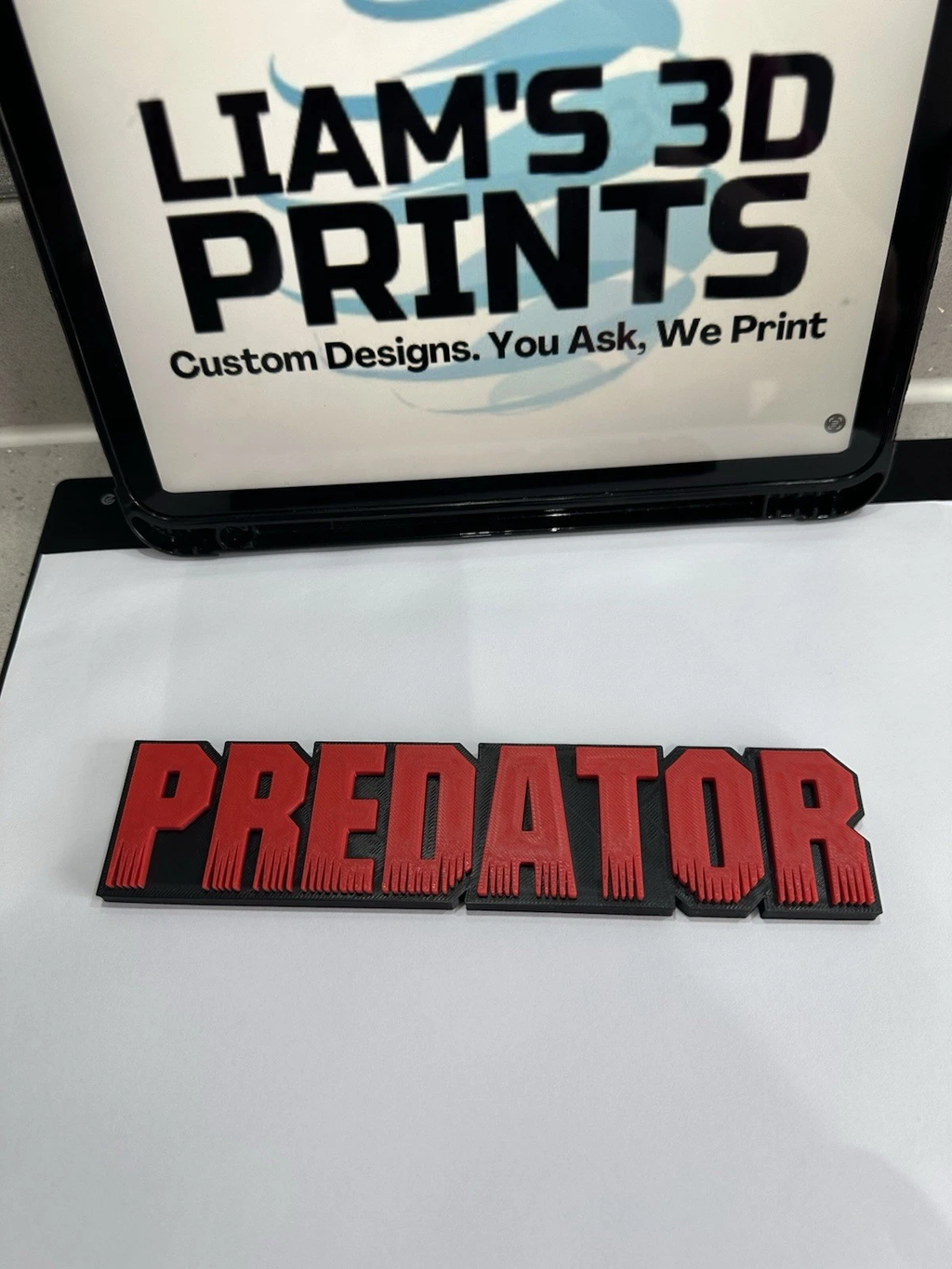Decorative Predator Film Logo Word Sign Room Display Pops