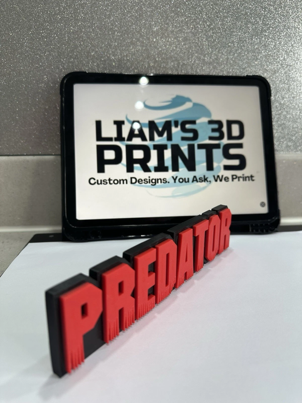 Decorative Predator Film Logo Word Sign Room Display Pops
