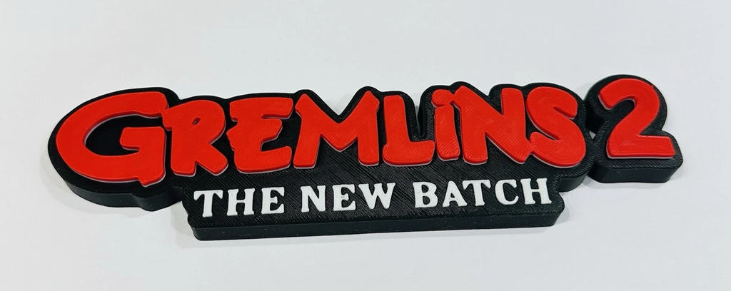 Decorative Gremlins 2 The new batch logo Sign Pop Display Film
