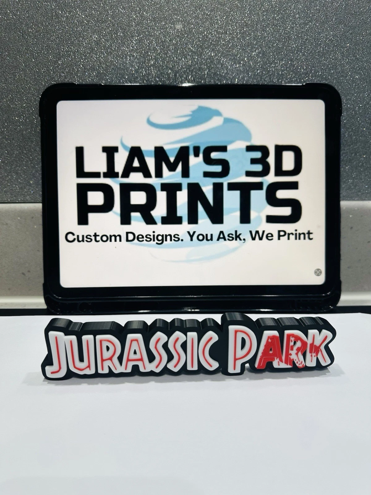 Decorative Jurassic Park World Film self standing logo Sign Display Pop