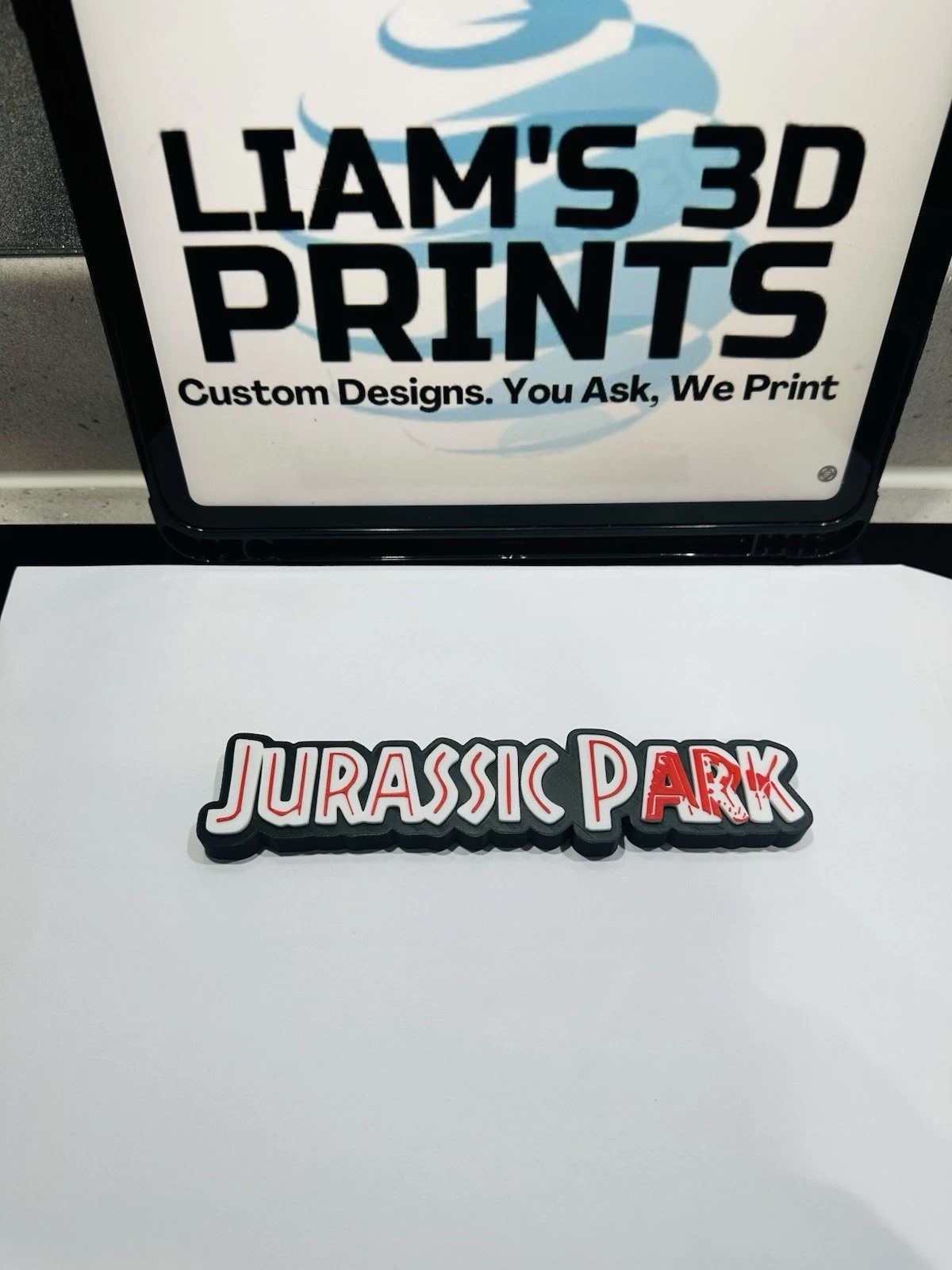 Decorative Jurassic Park World Film self standing logo Sign Display Pop