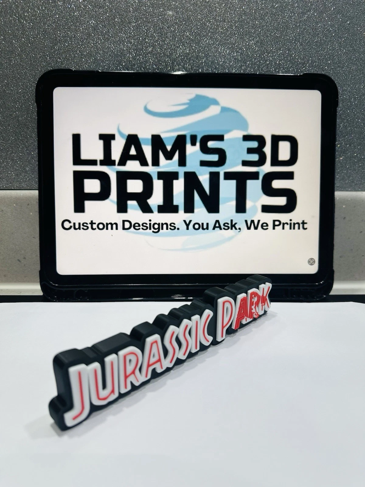 Decorative Jurassic Park World Film self standing logo Sign Display Pop