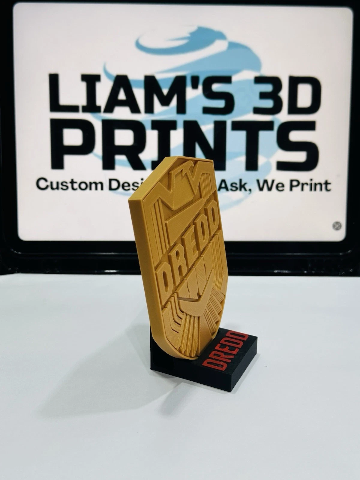 Decorative Judge Dredd Badge With or Without Stand Film Logo Sign Display