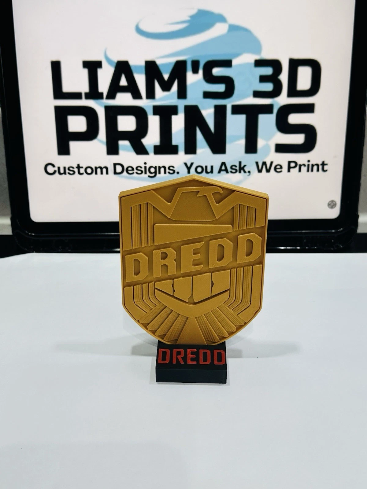 Decorative Judge Dredd Badge With or Without Stand Film Logo Sign Display