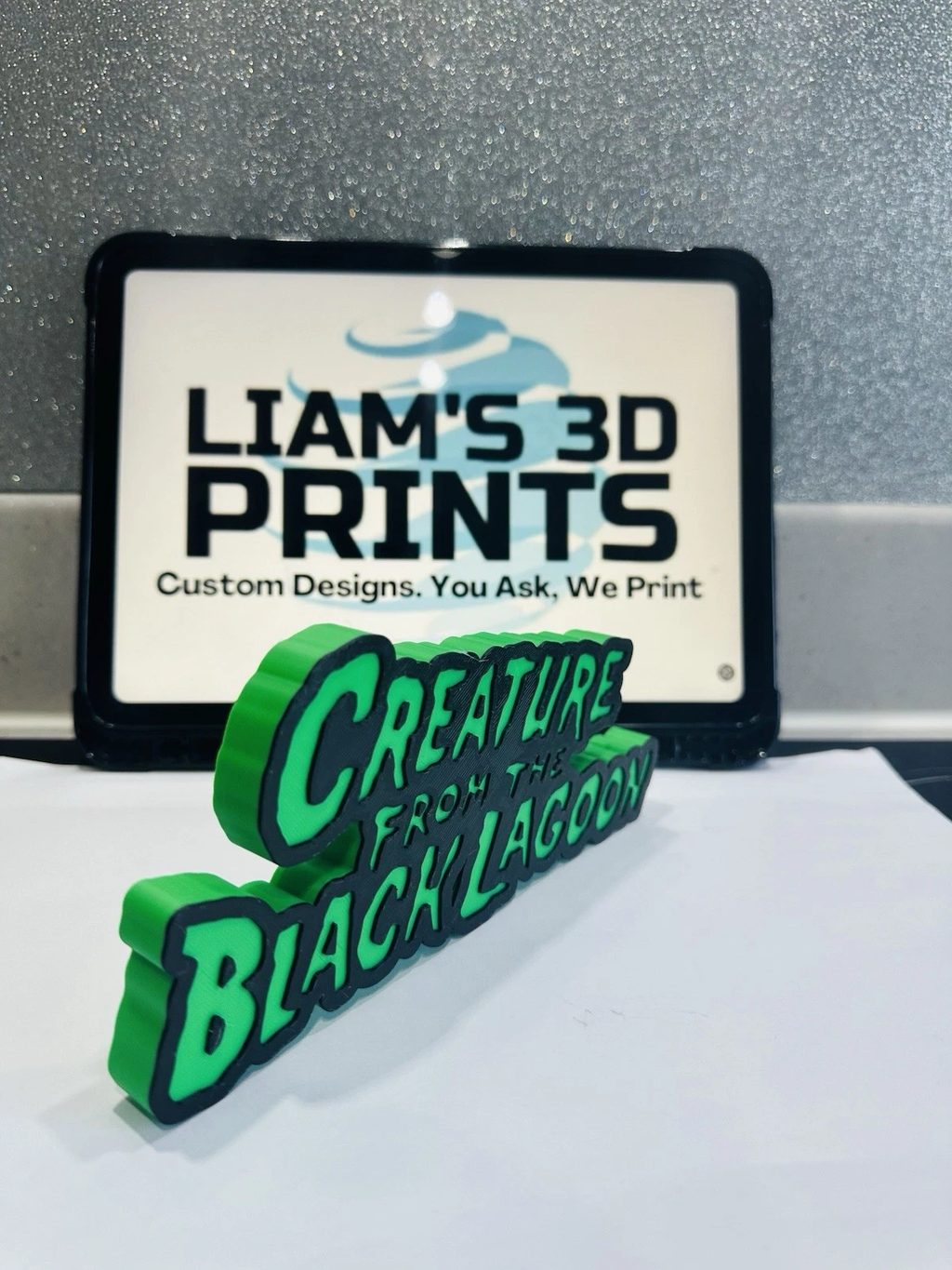 Decorative Creature From The Black Lagoon Film TV logo Sign Display Pops