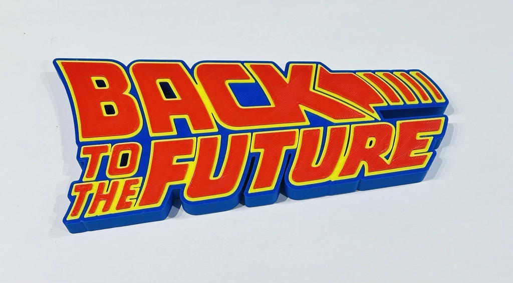 Decorative Back To The Future BTTF Logo Sign Display 3D Pops