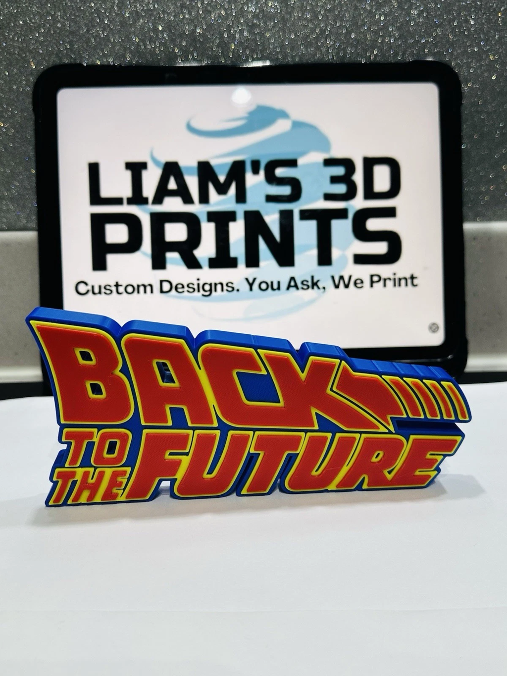 Decorative Back To The Future BTTF Logo Sign Display 3D Pops