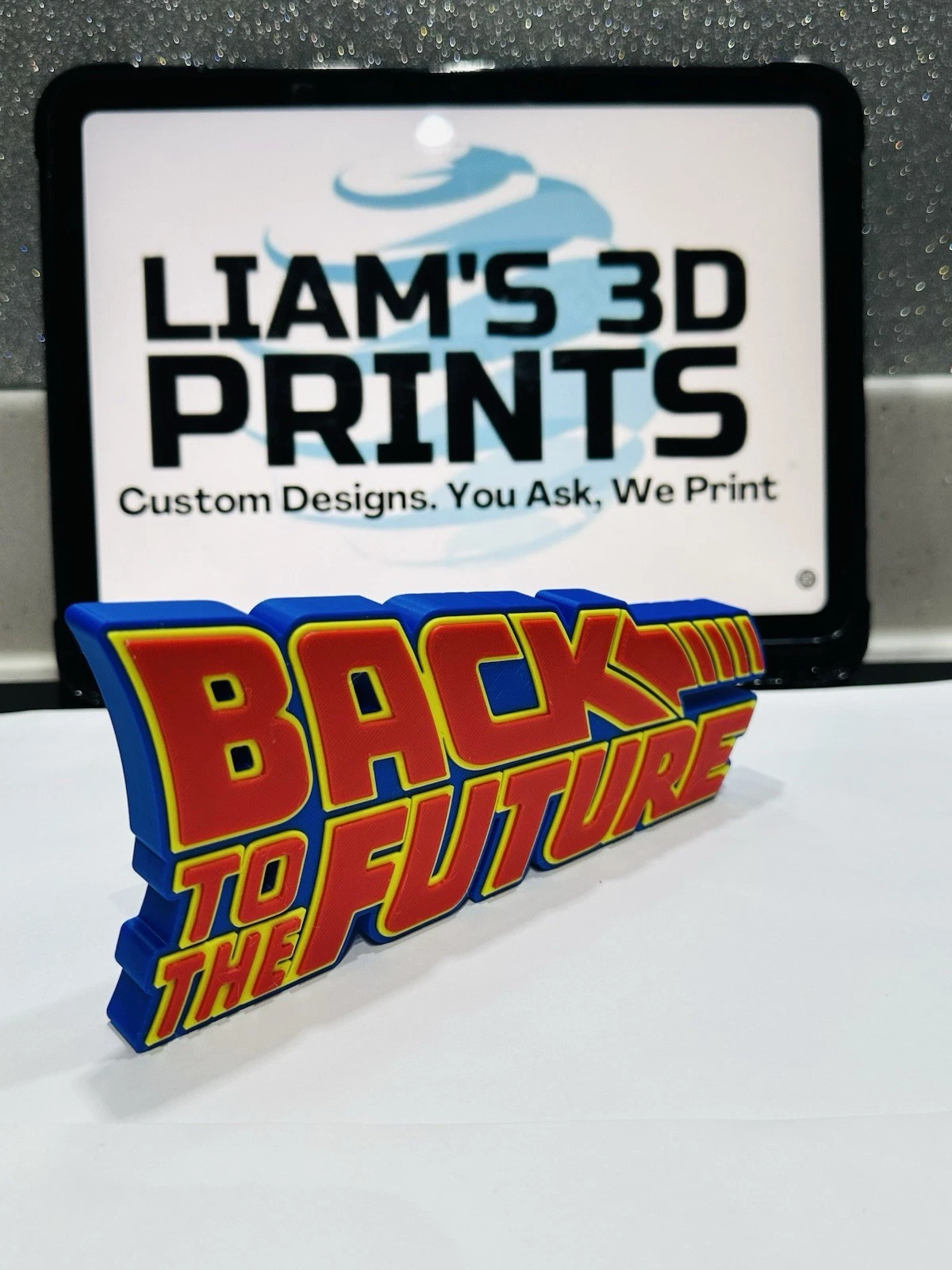 Decorative Back To The Future BTTF Logo Sign Display 3D Pops