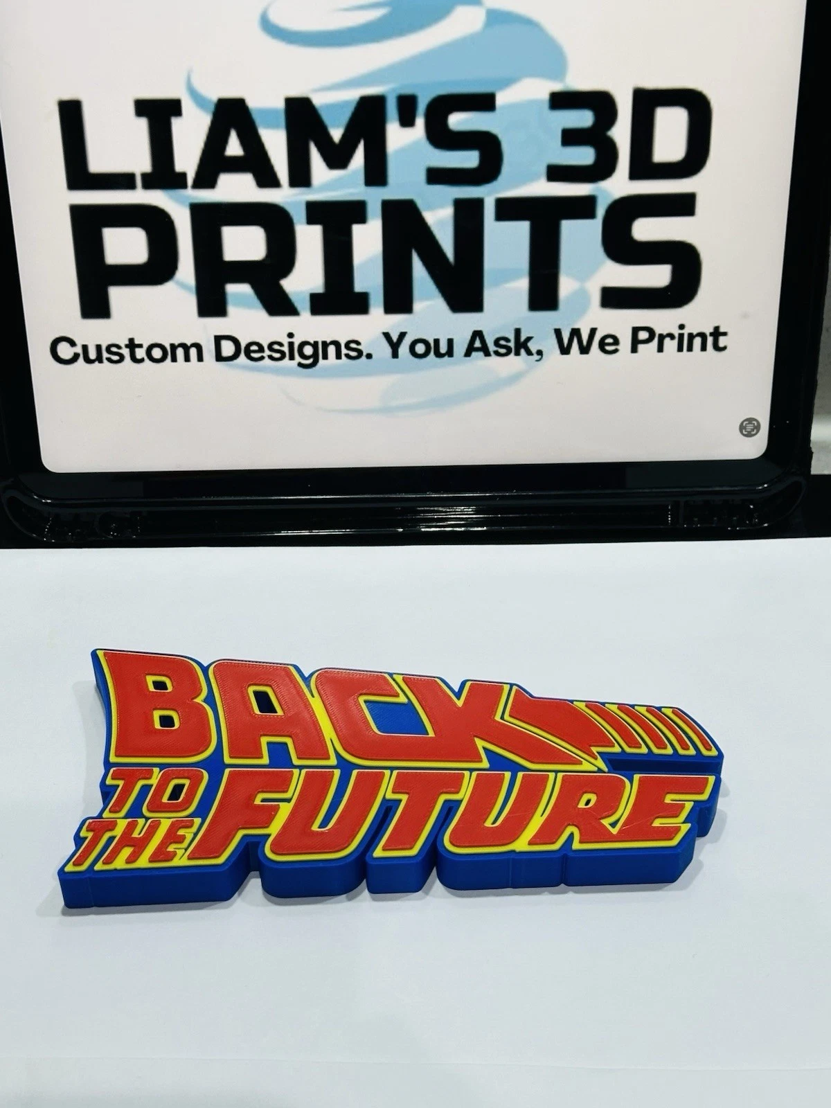 Decorative Back To The Future BTTF Logo Sign Display 3D Pops
