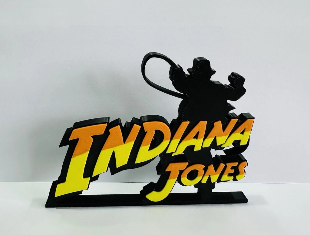 Decorative Indiana Jones Film table stand Logo Sign Display Cinema