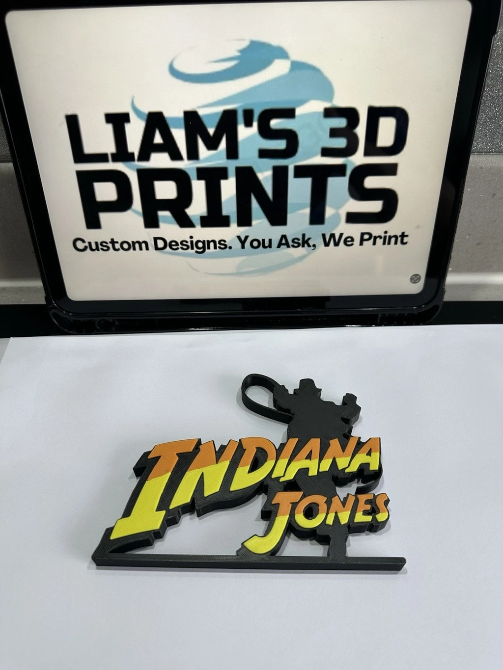 Decorative Indiana Jones Film table stand Logo Sign Display Cinema