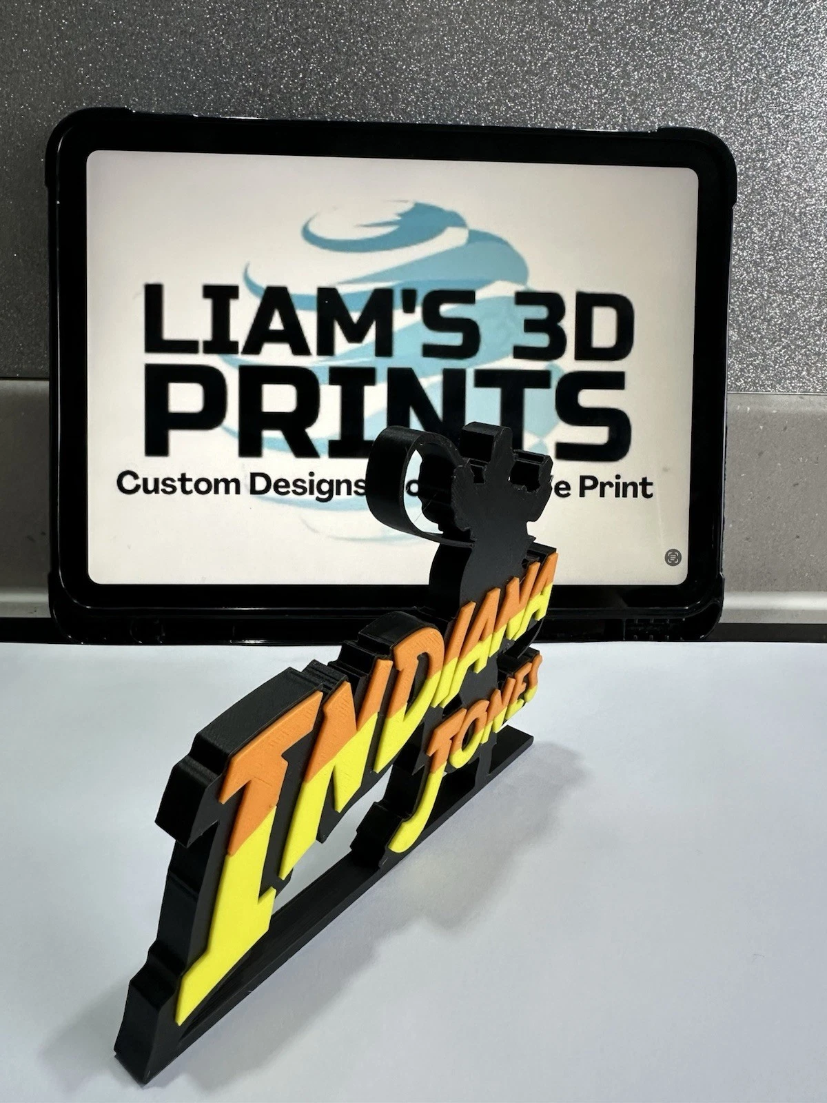 Decorative Indiana Jones Film table stand Logo Sign Display Cinema