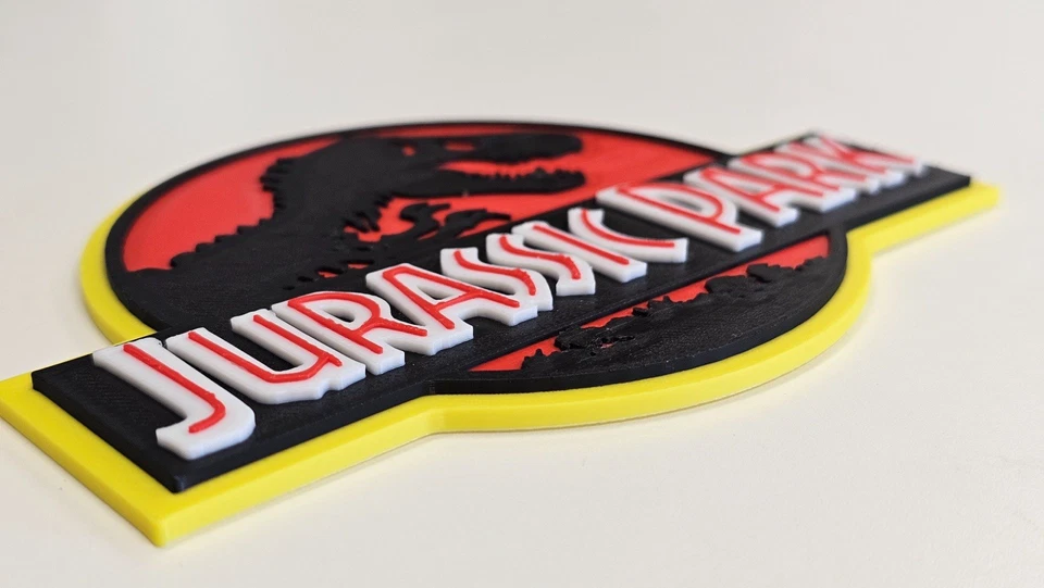 Decorative Jurassic Park World Film logo Sign Display Pop