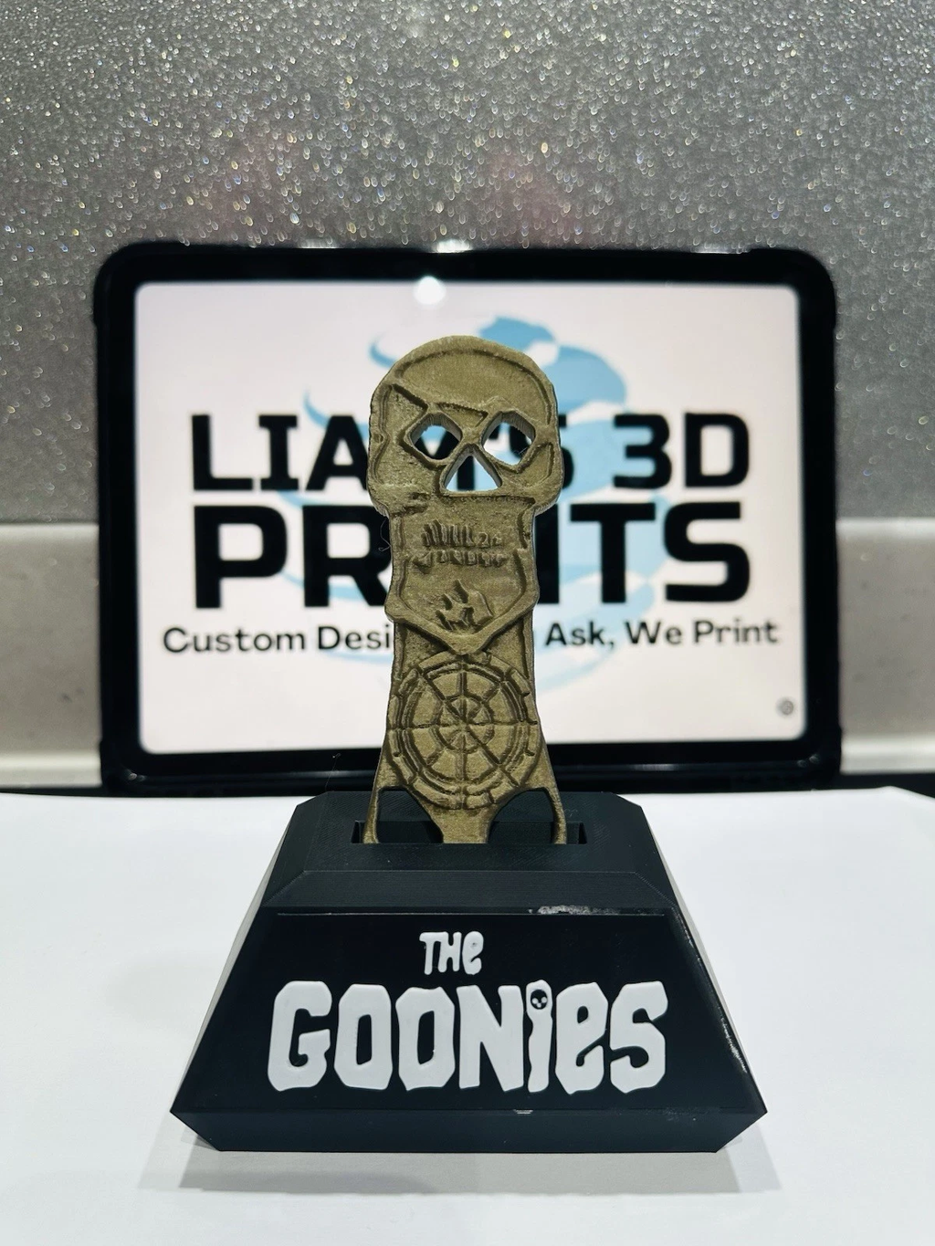 Decorative Goonies Skeleton Key With or Without Stand Film Logo Sign Display