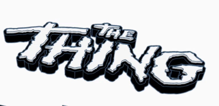 Decorative The Thing Film Self Standing logo display pops