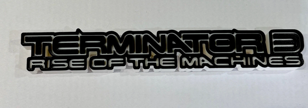 Decorative Terminator 3 Rise Of The Machines Film Self Standing logo Display
