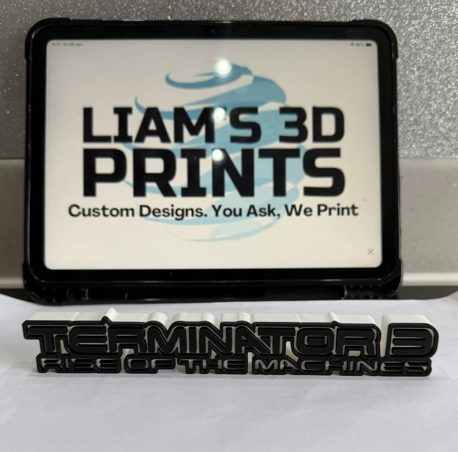 Decorative Terminator 3 Rise Of The Machines Film Self Standing logo Display