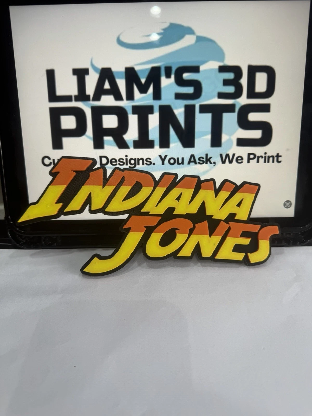 Decorative Indiana Jones Film Logo Sign Display Cinema