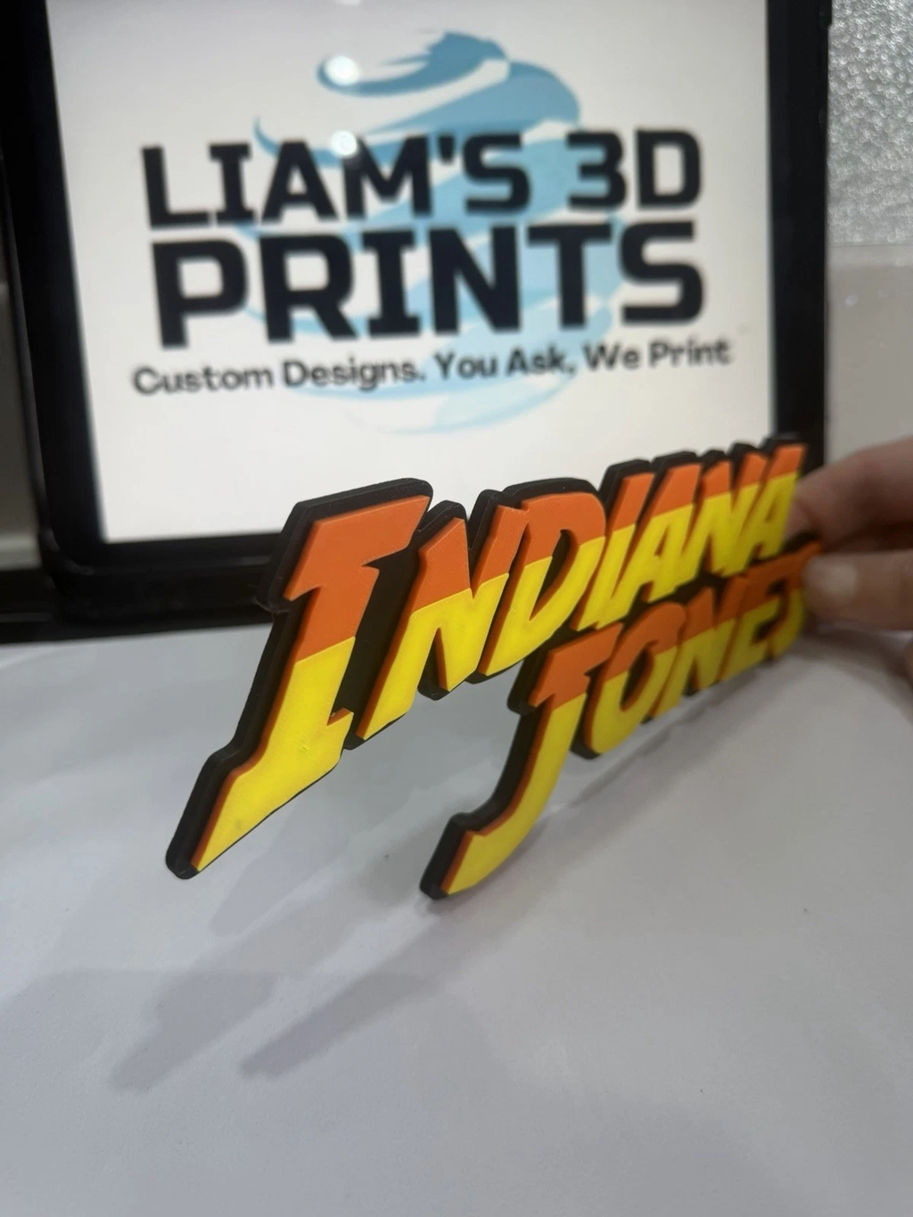 Decorative Indiana Jones Film Logo Sign Display Cinema