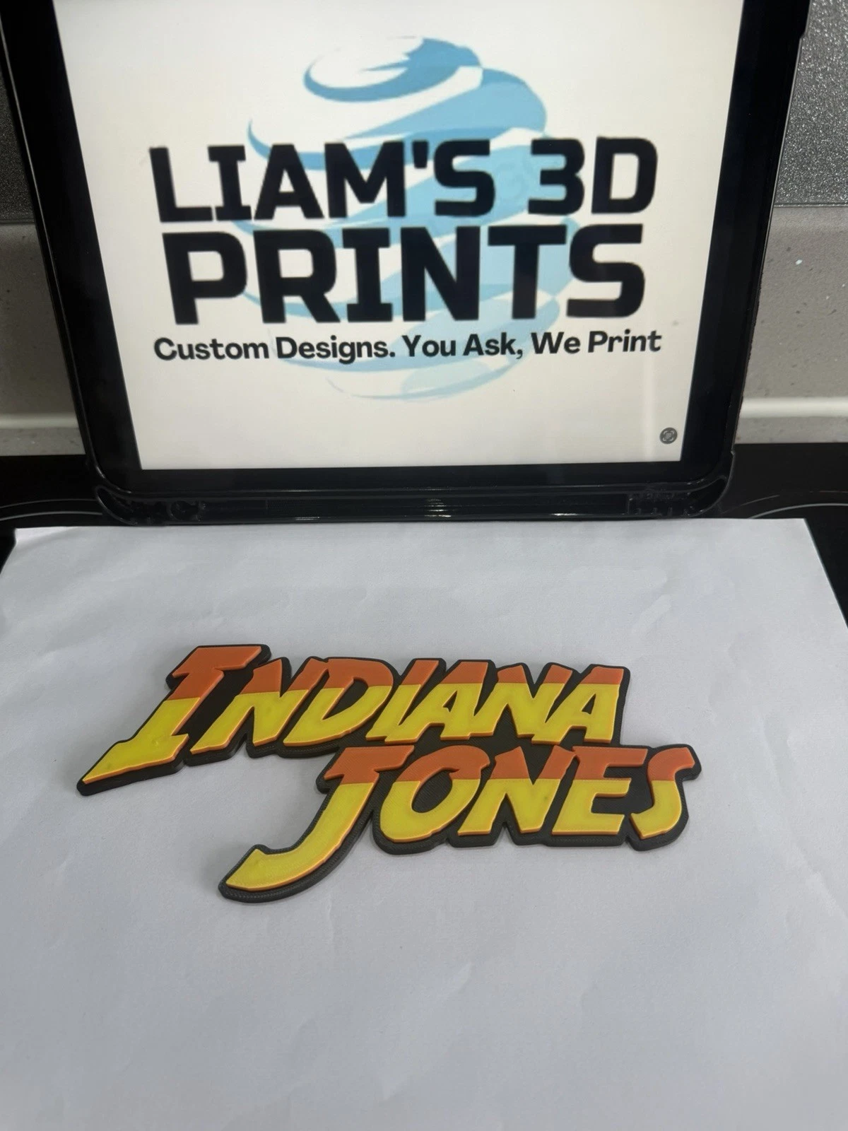 Decorative Indiana Jones Film Logo Sign Display Cinema