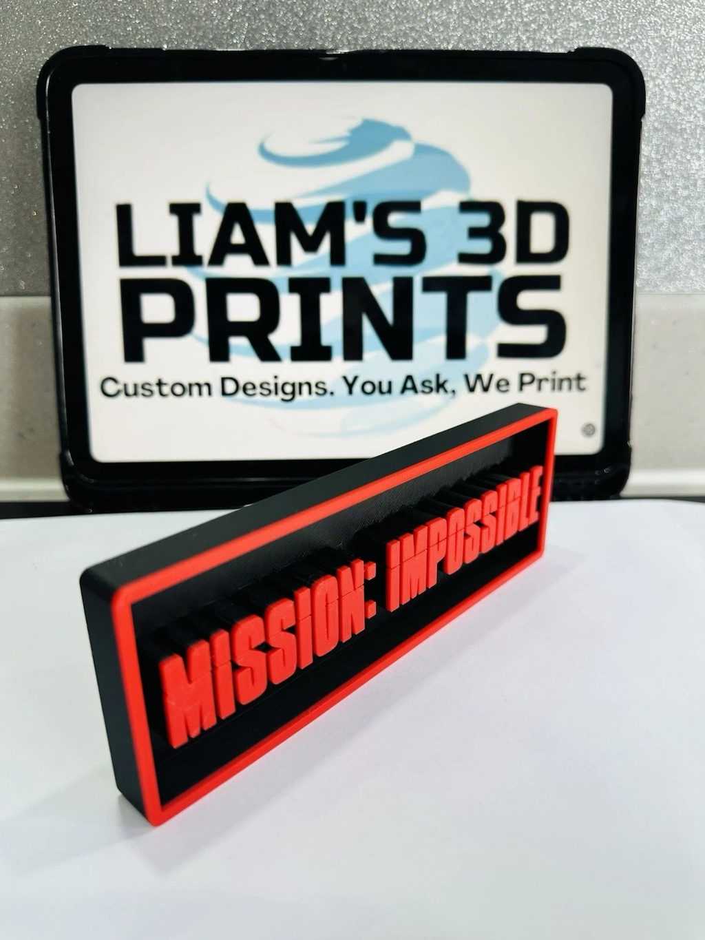 Decorative Mission Impossible Box Sign Film Shelf Display small 17.5cm L22cm