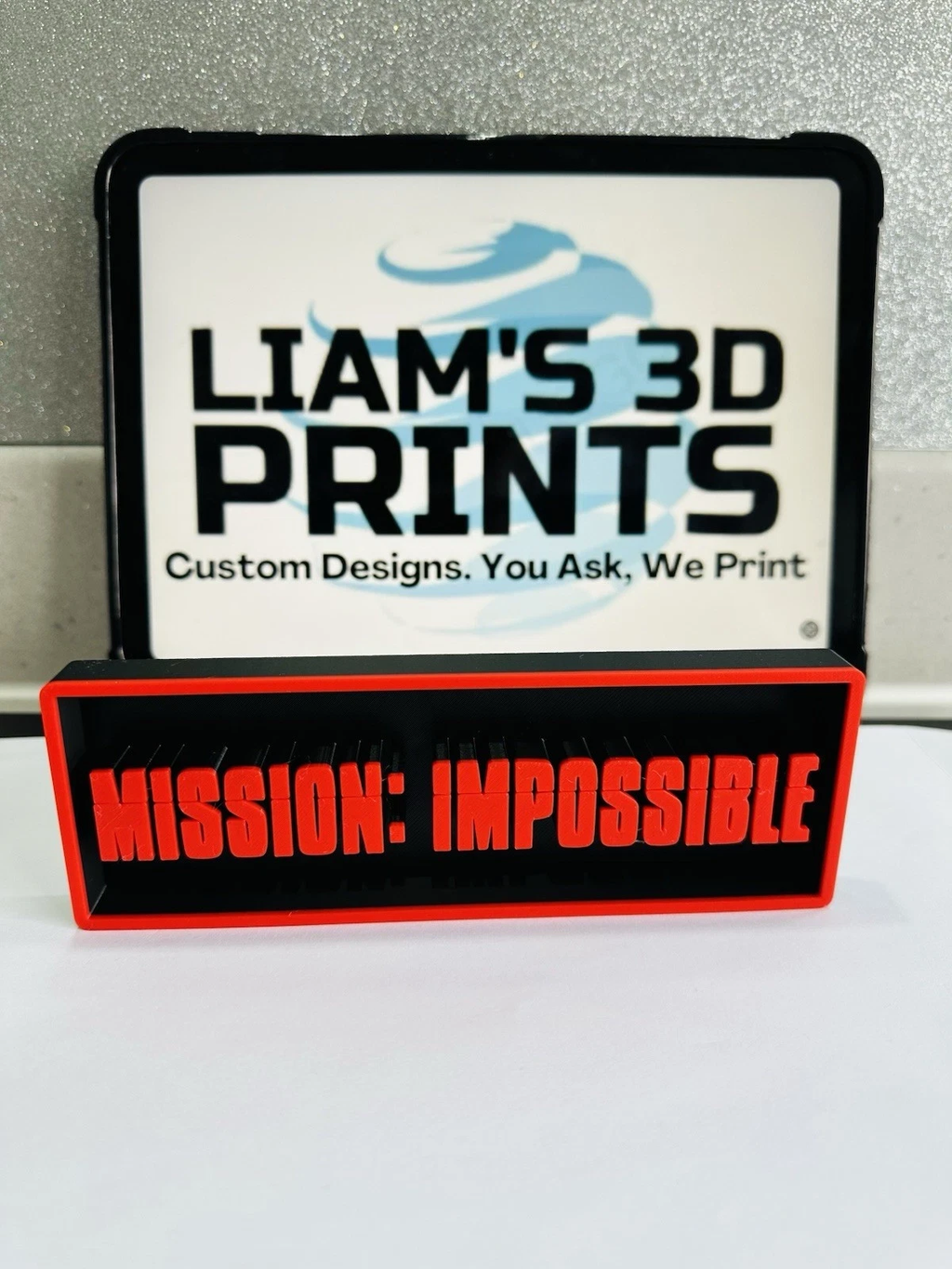 Decorative Mission Impossible Box Sign Film Shelf Display small 17.5cm L22cm