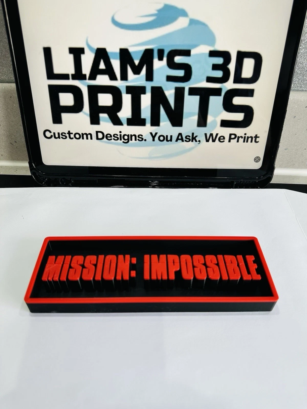 Decorative Mission Impossible Box Sign Film Shelf Display small 17.5cm L22cm