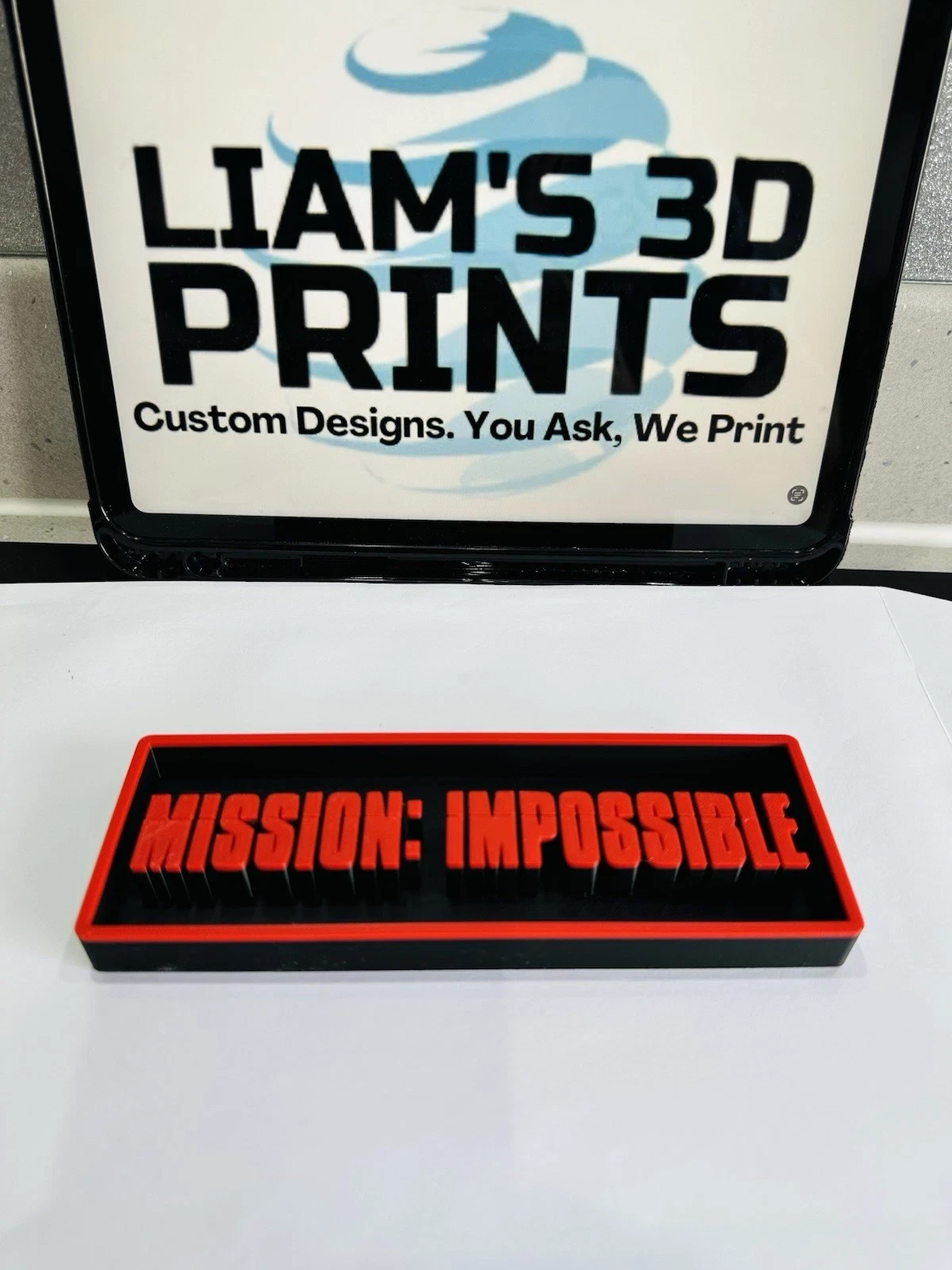 Decorative Mission Impossible Box Sign Film Shelf Display small 17.5cm L22cm