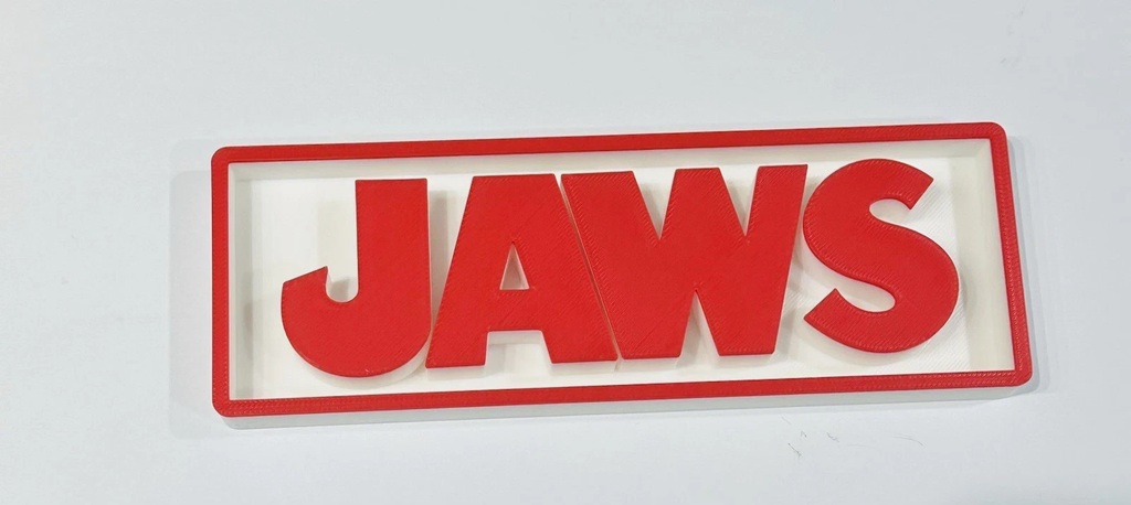 Decorative Jaws Shark Box Sign s17.5cm L 22cm size Room Logo Film